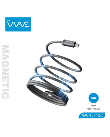 Wave WV-C140C Type C to Type C Magnetic Charging and Data Cable Wave WV-C140C Type C to Type C Magnetic Charging and Data Cable